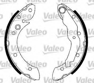 Valeo 554877 - Комплект спирачна челюст vvparts.bg