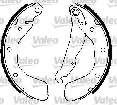 Valeo 553766 - Комплект спирачна челюст vvparts.bg