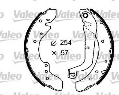 Valeo 553776 - Комплект спирачна челюст vvparts.bg