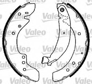 Valeo 553773 - Комплект спирачна челюст vvparts.bg