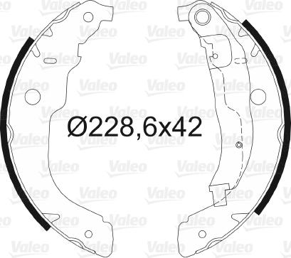 Valeo 564067 - Комплект спирачна челюст vvparts.bg