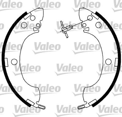 Valeo 564022 - Комплект спирачна челюст vvparts.bg
