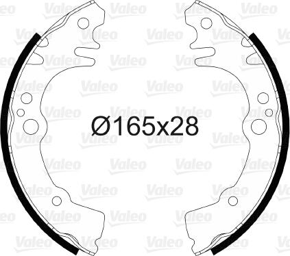 Valeo 564078 - Комплект спирачна челюст vvparts.bg