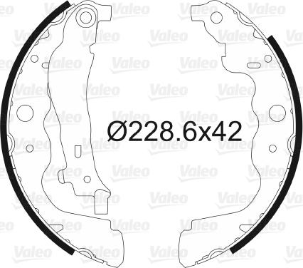 Valeo 564104 - Комплект спирачна челюст vvparts.bg