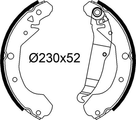 Valeo 564338 - Комплект спирачна челюст vvparts.bg