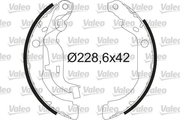 Valeo 564210 - Комплект спирачна челюст vvparts.bg