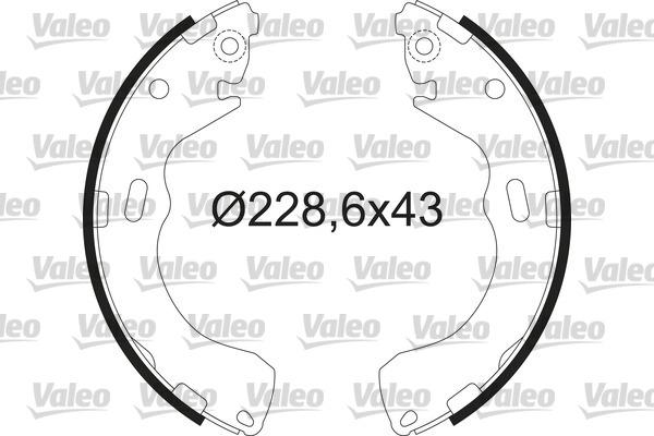 Valeo 564217 - Комплект спирачна челюст vvparts.bg