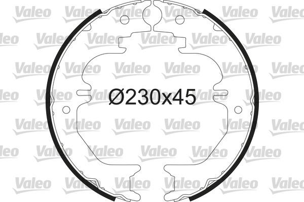 Valeo 564235 - Комплект спирачна челюст vvparts.bg