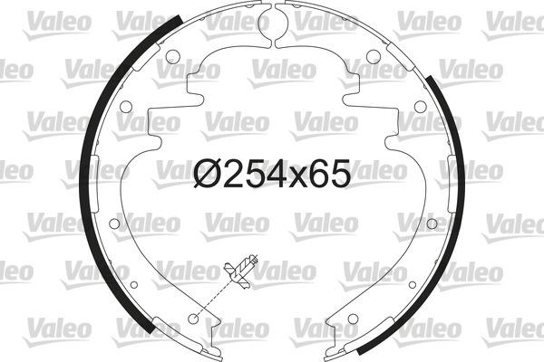 Valeo 564236 - Комплект спирачна челюст vvparts.bg