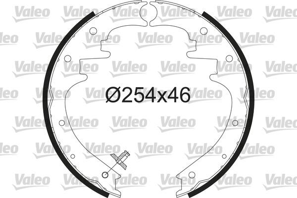 Valeo 564231 - Комплект спирачна челюст vvparts.bg