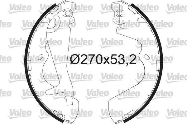 Valeo 564220 - Комплект спирачна челюст vvparts.bg