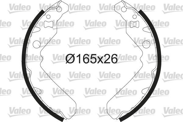 Valeo 564228 - Комплект спирачна челюст vvparts.bg