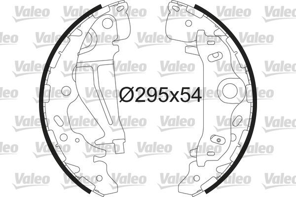 Valeo 564227 - Комплект спирачна челюст vvparts.bg