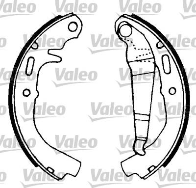 Valeo 562947 - Комплект спирачна челюст vvparts.bg