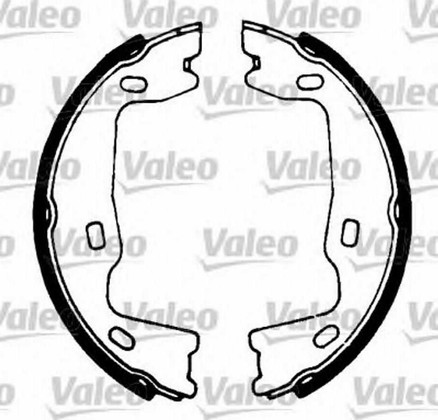 Valeo 562989 - Комплект спирачна челюст, ръчна спирачка vvparts.bg
