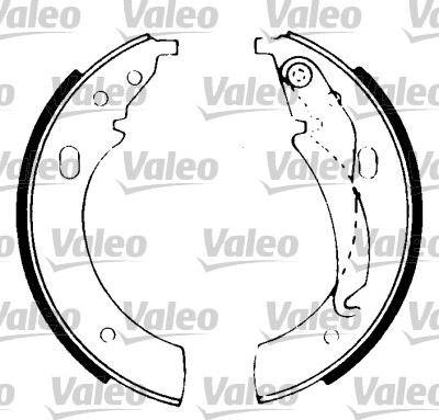 Valeo 562983 - Комплект спирачна челюст vvparts.bg