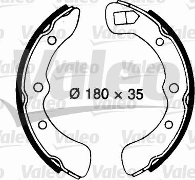 Valeo 562696 - Комплект спирачна челюст vvparts.bg