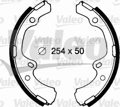 Valeo 562691 - Комплект спирачна челюст vvparts.bg