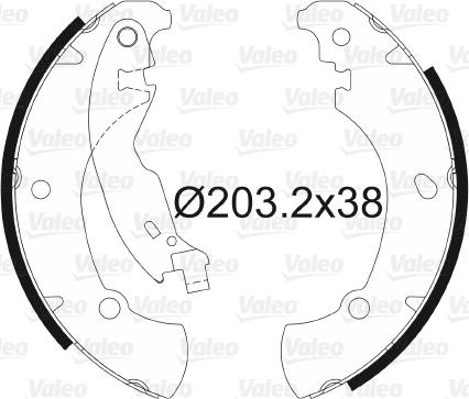 Valeo 562649 - Комплект спирачна челюст vvparts.bg