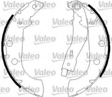 Valeo 562644 - Комплект спирачна челюст vvparts.bg