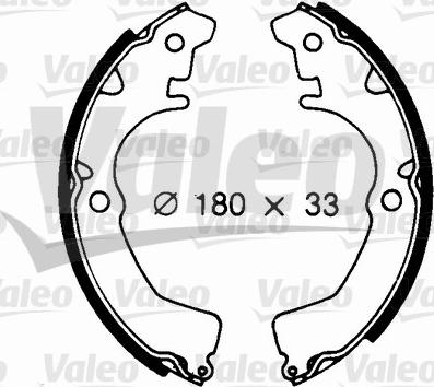 Valeo 562682 - Комплект спирачна челюст vvparts.bg