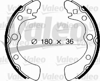 Valeo 562679 - Комплект спирачна челюст vvparts.bg