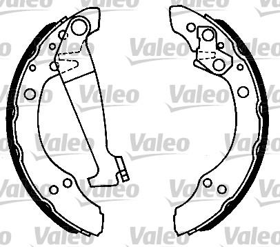 Valeo 562051 - Комплект спирачна челюст vvparts.bg