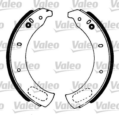 Valeo 562057 - Комплект спирачна челюст vvparts.bg