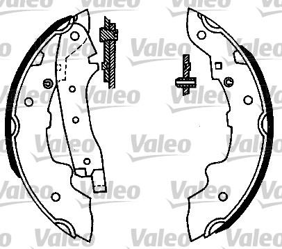 Valeo 562027 - Комплект спирачна челюст vvparts.bg
