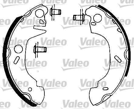 Valeo 562073 - Комплект спирачна челюст vvparts.bg