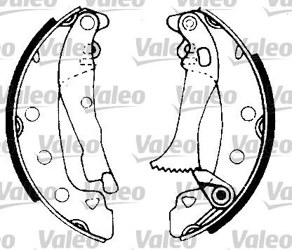 Valeo 562107 - Комплект спирачна челюст vvparts.bg