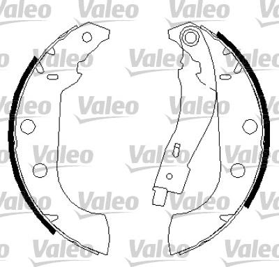 Valeo 562758 - Комплект спирачна челюст vvparts.bg