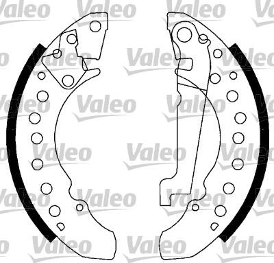 Valeo 562769 - Комплект спирачна челюст vvparts.bg