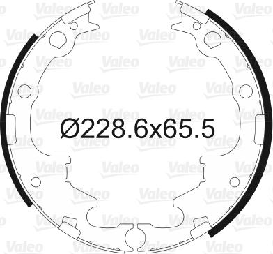 Valeo 562768 - Комплект спирачна челюст vvparts.bg