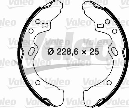 Valeo 562703 - Комплект спирачна челюст vvparts.bg