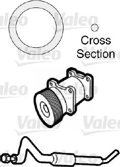 Valeo 509739 - Уплътнение, тръбопровод на охладителната течност vvparts.bg