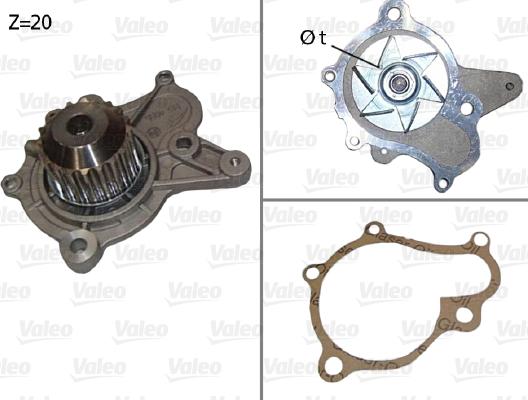 Valeo 506922 - Водна помпа vvparts.bg