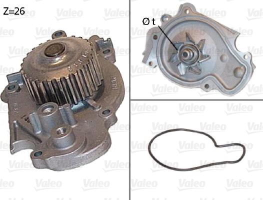 Valeo 506443 - Водна помпа vvparts.bg