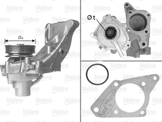 Valeo 506586 - Водна помпа vvparts.bg