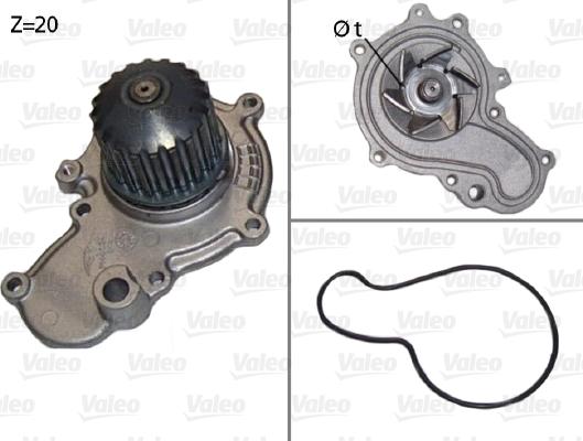 Valeo 506538 - Водна помпа vvparts.bg