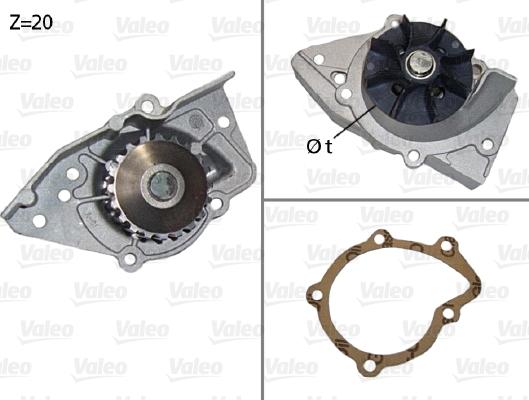 Valeo 506574 - Водна помпа vvparts.bg