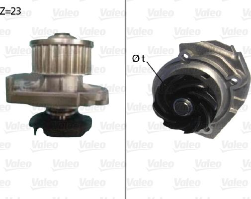 Valeo 506686 - Водна помпа vvparts.bg