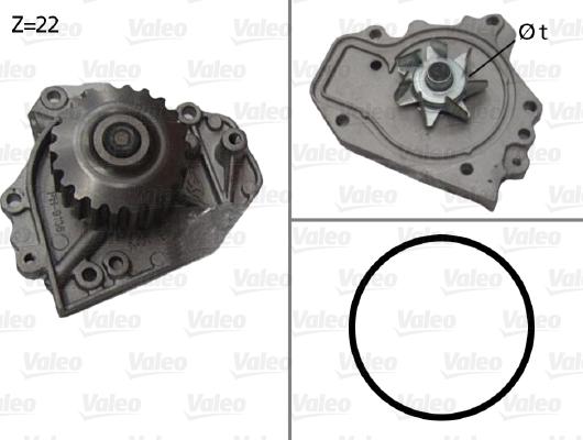 Valeo 506680 - Водна помпа vvparts.bg