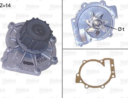 Valeo 506853 - Водна помпа vvparts.bg