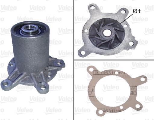 Valeo 506343 - Водна помпа vvparts.bg