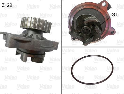 Valeo 506336 - Водна помпа vvparts.bg