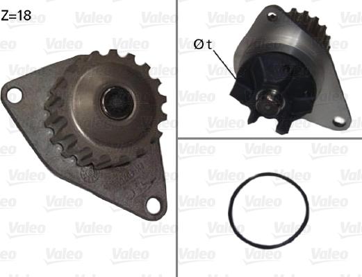 Valeo 506721 - Водна помпа vvparts.bg