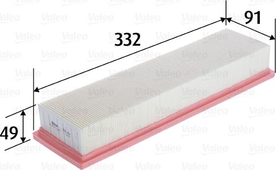 Valeo 585424 - Въздушен филтър vvparts.bg