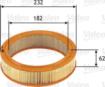 Valeo 585696 - Въздушен филтър vvparts.bg