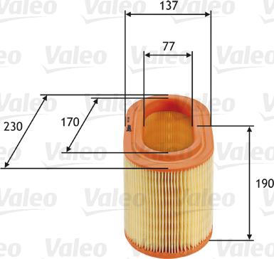 Valeo 585690 - Въздушен филтър vvparts.bg